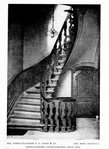 De fraaie gebeeldhouwde eiken trap.
<br/>
Bouwkundig Weekblad jrg. 42, 1921